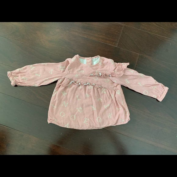 Zara ruffle letter top, size 18-24 mo - Picture 2 of 5